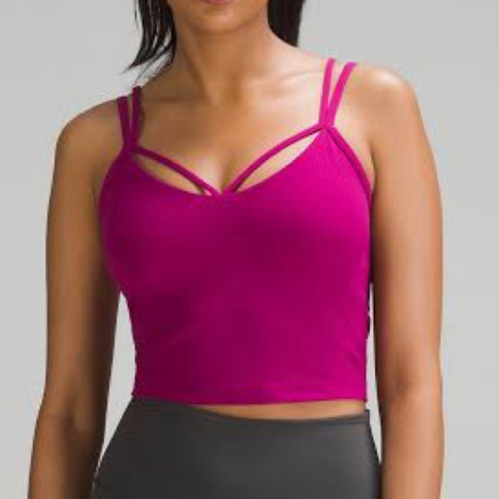 Lululemon Align Strappy Ribbed Tank Top Fuchsia Size 8
